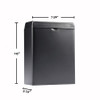 Pad Dispenser 3.74X7.56X10 IN Matte Black Stainless Steel 1/Each