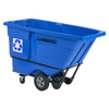 Brute® Utility Tilt Truck 34X72.25X49.63 IN 1 Cubic Yard 1250 LB Blue Black Rotomolded 1/Each