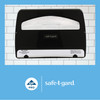 Safe-T-Gard® Toilet Paper & Seat Cover Dispenser 11.75X2.5 IN Black 1/2 Fold 1/Each