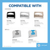 Safe-T-Gard® Toilet Paper & Seat Cover Dispenser 11.75X2.5 IN Black 1/2 Fold 1/Each
