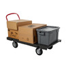 Platform Truck Large (LG) 60X30 IN 2500 LB Black Red Plastic Metal 8 IN Polyolefin Casters 1/Each