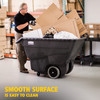 Utility Tilt Truck 64.5X30.25X38 IN 0.75 Cubic Yard 600 LB Black Structural Foam 1/Each