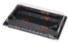 #10 Sushi Take-Out Tray Base & Lid Combo 7.5X5X0.75 IN Plastic 400/Case