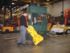 Belt Barrier 23.5X13X40 IN Yellow Resin Mobile 1/Each