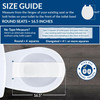 ‎Mayfair Toilet Seat White Round Wood Slow Close 1/Each