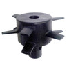 Professional SureSpread Pretreat and De-ice solutions Salt & Ice Melt Spreader 80 LB With Baffles Cover 1/Each