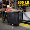 Cube Truck 44.49X31.50X37.00 IN 20 Cubic Foot Black Plastic FDA Approved 1/Each