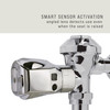 Auto Flush 8 IN Chrome Plastic Clamp Style 1/Each