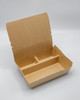 Bento Box With Flat Lid 9X11 IN 3 Compartment Paper Wood Rectangle 150/Case