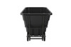 Utility Tilt Truck 85.87X41.28X49 IN 1.5 Cubic Yard Black Resin Heavy Duty 1/Case