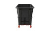 Utility Tilt Truck 85.87X41.28X49 IN 1.5 Cubic Yard Black Resin Heavy Duty 1/Case