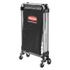 Executive Series™ Collapsible X-Cart 24.10X20.30X34.00 IN 4 Bushel Black Steel Canvas 1/Each
