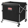 Executive Series™ Collapsible X-Cart 35.70X24.10X34.00 IN 10 Cubic Foot Black Steel Canvas Single Stream 1/Each