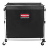 Executive Series™ Collapsible X-Cart 35.70X24.10X34.00 IN 10 Cubic Foot Black Steel Canvas Single Stream 1/Each