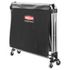 Executive Series™ Collapsible X-Cart 35.70X24.10X34.00 IN 10 Cubic Foot Black Steel Canvas Single Stream 1/Each