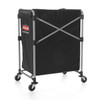Executive Series™ Collapsible X-Cart 35.70X24.10X34.00 IN 10 Cubic Foot Black Steel Canvas Single Stream 1/Each