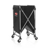 Executive Series™ Collapsible X-Cart 35.70X24.10X34.00 IN 10 Cubic Foot Black Steel Canvas Single Stream 1/Each