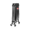 Executive Series™ Collapsible X-Cart 35.70X24.10X34.00 IN 10 Cubic Foot Black Steel Canvas Single Stream 1/Each