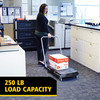Triple Trolley 32.5X20.5X36 IN 250 LB Black Gray Resin Straight Handle Utility 3 IN TPR Casters Ergonomic Handle 1/Each