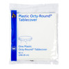 Table Cover 82 IN Plastic White Round 12/Case