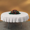 Table Cover 82 IN Plastic White Round 12/Case