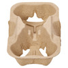 Victoria Bay Cup Carrier 7.6X4.3X1.8 IN 2 Compartment Pulp Fiber Kraft 75 Count/Pack 8 Packs/Case 600 Count/Case