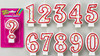 Decoration Candle Red White #8 12/Pack