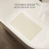 Safti-Grip® Bathmat 22.50X14.00 IN White Rubber Medium 1/Each