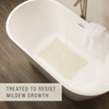 Safti-Grip® Bathmat 22.50X14.00 IN White Rubber Medium 1/Each