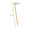 Skewer 4.7 IN Bamboo Natural Baseball 100 Count/Pack 10 Packs/Case 1000 Count/Case
