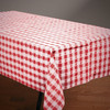 Table Cover 54X108 IN Paper Poly Blend Red White Gingham 25/Case
