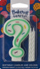 Question Mark ? Number Candle Wax Green Sprinkles 12/Pack