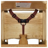 High Chair Natural Rubber Wood Stackable ASTM-F404 18 Compliant 1/Each