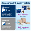 Tork Xpressnap® Napkin Dispenser 6.8X4.6X5.5 IN Black Plastic Tabletop 1 Count/Pack 4 Packs/Case 4 Count/Case