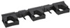 Vikan® Hi-Flex Wall Bracket System Black PP TPE Rubber Polyamide Hygienic Grip Band Module For 4-6 Tools 1/Each