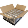 Tealight Candle 8-HR Glass Wax Clear White 48/Case