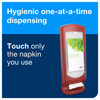 Tork Xpressnap® Napkin Dispenser 9.25X9.25X24.5 IN Red Plastic Stand 1/Case