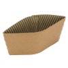 Karat® Cup Sleeve Paper Kraft For 10-24 OZ 1000/Case