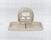 Baby Changing Station Beige PP Surface Mounted Horizontal Microban 1/Each