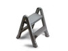 EZ Step™ Step Stool 19.5X19.5X24.87 IN Gray Plastic Two Step Folding 1/Each