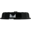 Dinex® Tropez Lid 9.5X2.25 IN Plastic Black Insulated Dome 12/Case
