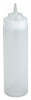 Squeeze Bottle 2.625X7.875 IN 16 OZ PE Clear Wide Mouth 6/Pack