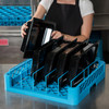 OptiClean Food Pan/Insulated Meal Delivery Tray Rack PP 3.25IN Compartment 1/Each