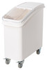 Ingredient Bin 13X29.25X28 IN 21 GAL Plastic With Brake Scoop 1/Each