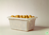 Food Tote Box 18X12X9 IN White HDPE Food Safe 1/Each