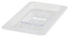 Food Pan Cover 1/4 Size 10.4375X6.375X1 IN Rectangle Plastic PC 72 Packs/Case