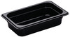 Camwear® Food Pan 1/4 Size 10.44X6.38X2.50 IN 1.8 QT Black Odor Resistant Stain Resistant 1/Each