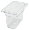 Food Pan 1/9 Size 6.875X6.375X5.8125 IN Rectangle Plastic 1/Each
