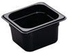 Camwear® Food Pan 1/6 4 IN Black 1/Each