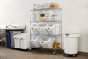 ProSave® Ingredient Bin 29.25X13.13X28.00 IN 400 Cup White Rectangle PP PC With 32 OZ Scoop 1/Each